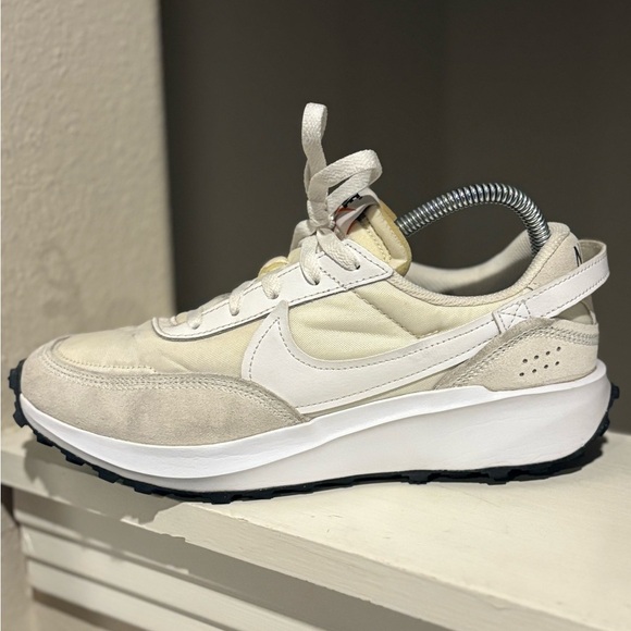 Nike Waffle Debut Shoes Womens Size 8.5 White Black Waffle Sole Suede DH9523-100 - Picture 7 of 11